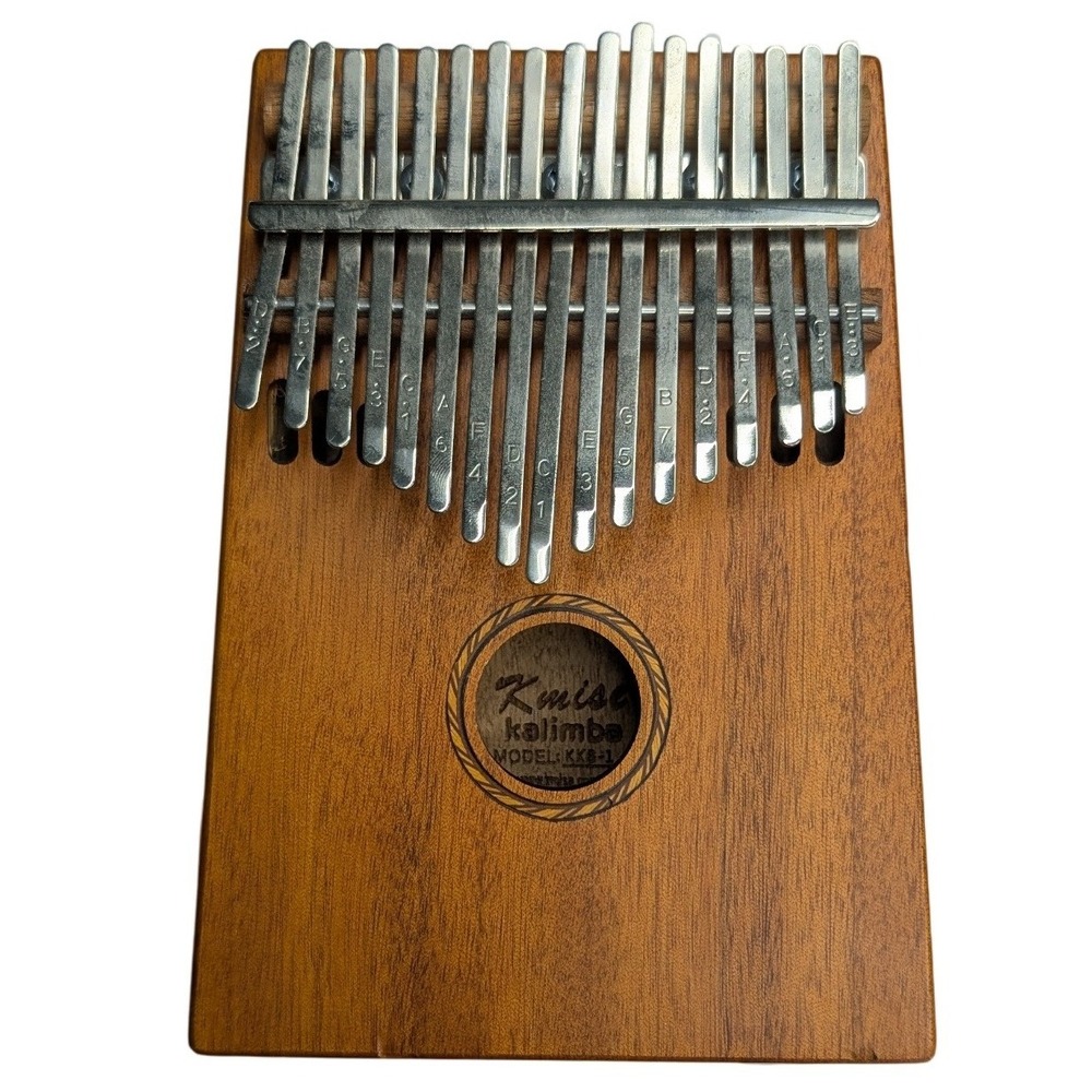 Kmise Kalimba Thumb Piano Unisex OS Brown Excellent 17 Key Mahogany KKB-1